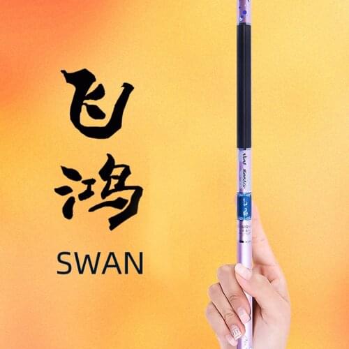 Jinsong Flying Swan Super Stiff Tele Pole Extra-Fast Carbon Telescopic Fishing Rods 5.4m6.1m7m Stream Rod for Carp Light Weight
