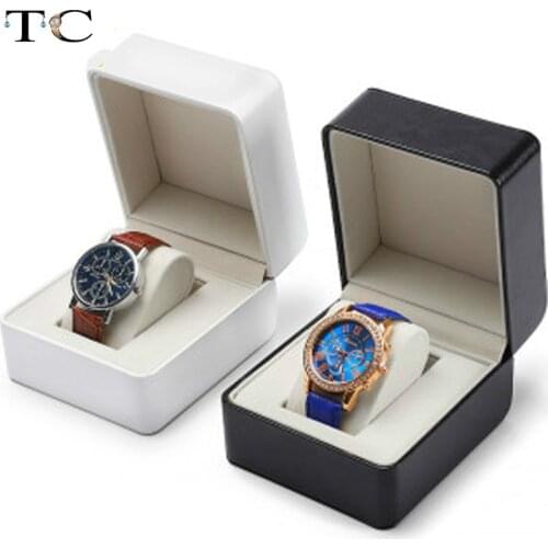PU Leather Watch Box Single Watch Storage Box Jewelry Organizer Jewelry Box Bracelet Display Box