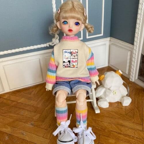 New 30CM BJD Dolls Cute Makeup Princess 22 Joints Movable Accessories Clothes With Shoes 1/6 Doll For Girls Toys Birthday Gifts