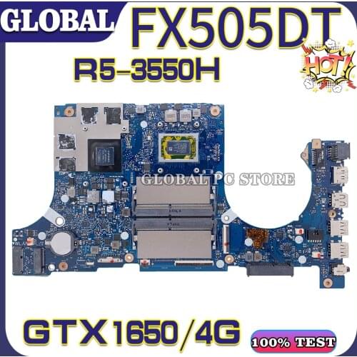 KEFU Motherboards FX505DLaptop motherboard for ASUS FX505DT FX95DT FX95D FX505DD 100% TEST original mainboard AMD Ryzen R5-3550