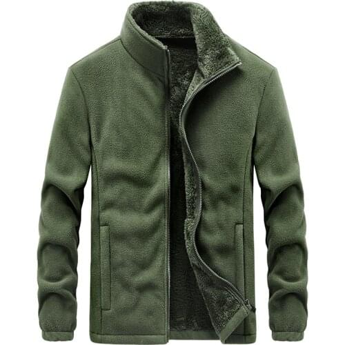 M-6XL Men Jacket 2021 New Winter Fleece Jacket Parka Coat Men Spring Casual Tactical Army Outwear Thick Warm Bomber Military