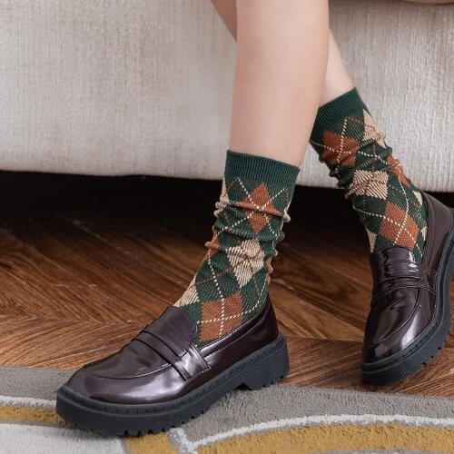 Jeseca High Quality Womens Socks College Style Japanese Kawaii Girls Cute Socks Harajuku Vintage Streetwear Long Sock for Woman