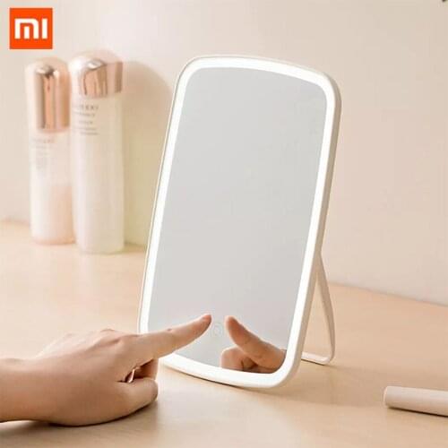 2020 new Xiaomi Jordan judy desktop led vanity mirror point touch adjustable angle super long endurance for home use