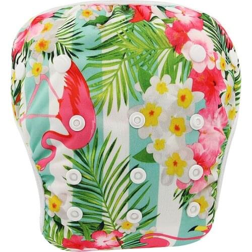 Ohbabyka Waterproof Swim Diapers Pool Pants Unisex Girl Boy Swimwear Adjustable Baby Swimming Diaper Cover Character Nappies