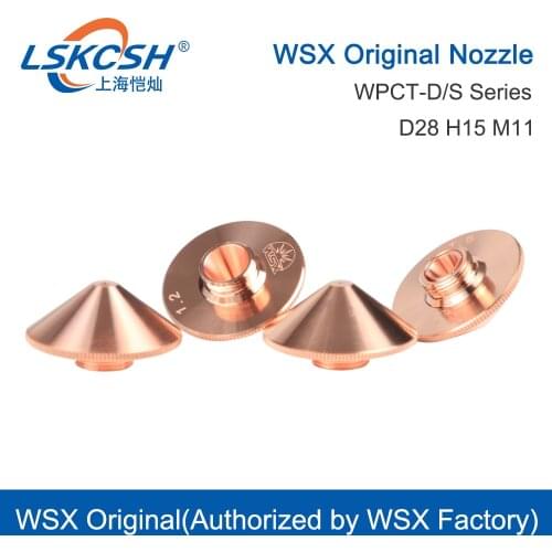 LSKCSH WSX Original Laser Nozzle WPCT-D/S 0.8-5.0 Caliber D28mm for WSX Fiber Laser Cutting Head KC13 KC15 NC60 NC30
