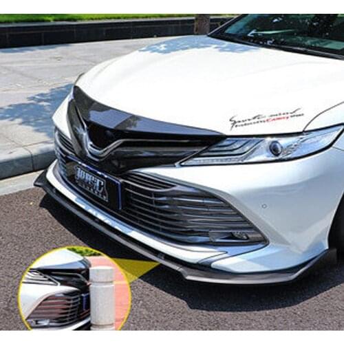 3pcs Front Bumper Lip Splitter Diffuser Spoiler For Toyota Camry Front Shovels Anti-Collision Scrapers Car Stlying