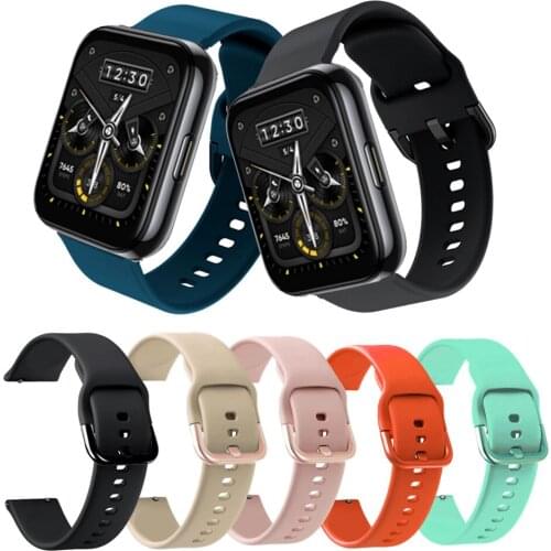 22mm For Realme Watch 2 Pro Soft Silicone Smart Strap Sport Watchband For Amazfit GTR 2/2e/GTR 47mm Smart Bracelet Accessories