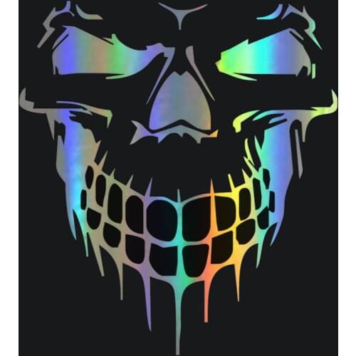 Car Stickers 3D Skull 15.9*17.7cm Stickers and Decals Car Styling JDM Car Sticker Funny Sticker On Cars BUY 2 SAVE HALF