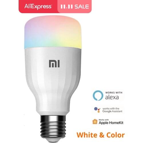 Global Version Xiaomi LED Smart Bulb Lite Color & White APP WIFI Voice Control 9W 950 Lumens 16 Millions Color Temperature Lamp