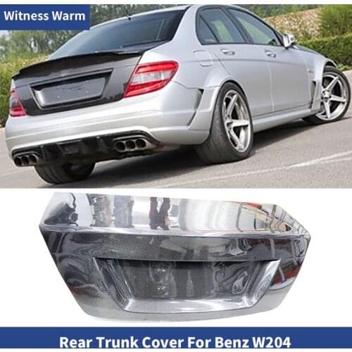 W204 C200 C300 C260 Carbon fiber Trunk hood Tail cover for Mercedes Benz C Class W204 car body kit 07-14