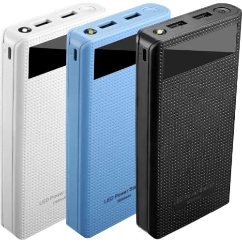 U7 18650 Battery Charger Dual USB 5V 2.1A Power Bank Case Kit 7X 18650 Battery Charger Case Box for Cell Phone