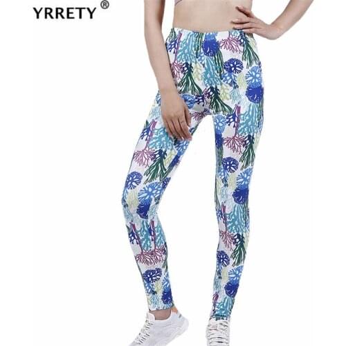 YRRETY Womens Fitness Leggings Female High Waist Running Sports Hollow Floral Sportswear Gym New Soft Pants Knitted Clothing