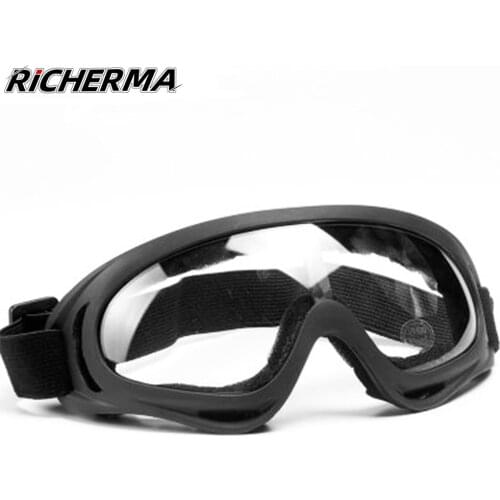 Steampunk Motorcycle Glasses Women Eyes Protective Windproof Anti-Dust Safety Glasses Transparent Lens Decorative Glasses Ski