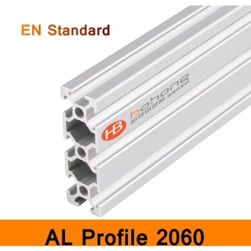 2060 Aluminium Profile EN Standard Brackets for DIY Bracket Table Holder AL Aluminum Shape 200-500mm Customized Size Slot Rail