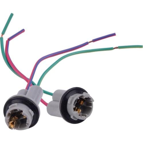 2pcs 12V 13.5cm 912 920 921 T15 W16W Nylon Base Socket Wiring Harness Holder Connector Pigtail Adapter Fit for Most of Cars