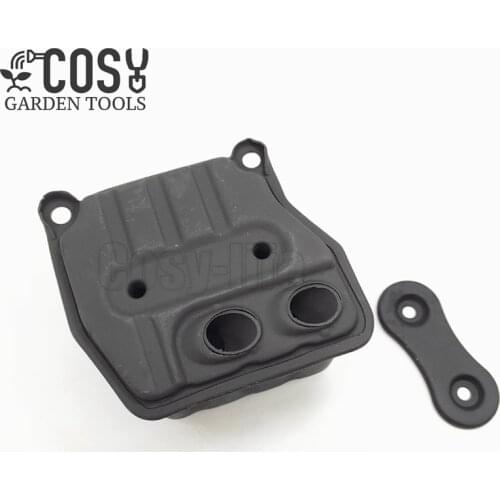 45cc 52cc 58cc Chainsaw Two Holes Muffler Spare parts For 4500 5200 5800 Chain saw muffler