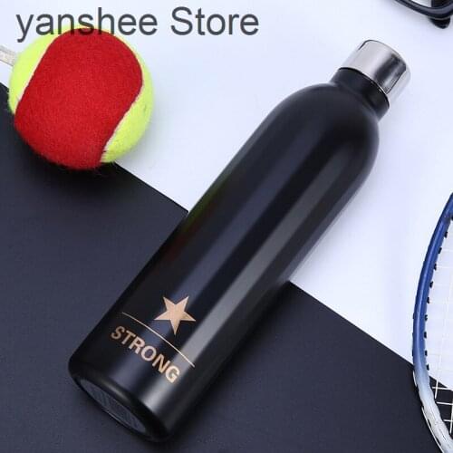 480ml Water Bottle Thermos, double thermos, stainless steel thermos, sports, tourism, fitness, tea and coffee, novelty