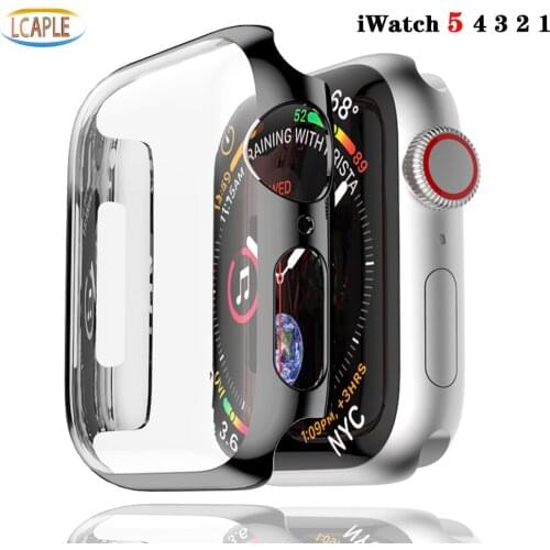 Cover For Apple Watch case 44mm 40mm iwatch 42mm 38mm PC screen Protective bumper accessories for iwatch series 5 4 3 2 38/44 mm
