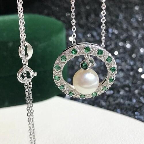 Beautiful Hot 925 Sterling Silver Necklace Findings Jewelry Base Settings Mountings Parts for Akoya Edison Pearls, Coral, Jade