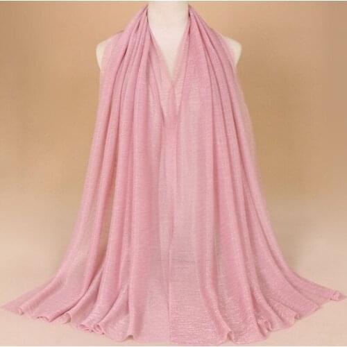 Muslim Scarf Shawls For Women Cotton Soild Color Fashion Breathable Soft Warm Headscarf Wrap Multicolor Turban