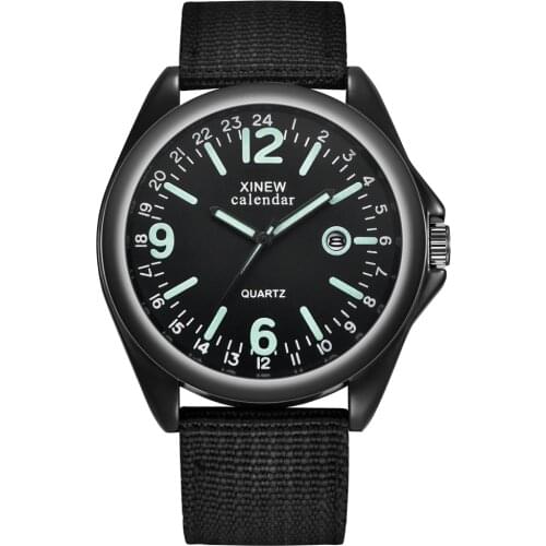 Mens Brand Watches Fashion Nylon Band Date Quartz Wristwatches Male Cheap Military Sports Gifts Clock Relogios Masculinos 2020