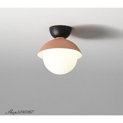 Nordic Corridor Ceiling Light Led Macaron Color Living Room Lights Simple Indoor Home Lighting Ceiling Kitchen Ceiling Lamps