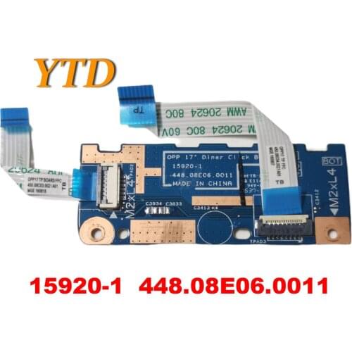 Original for HP 17-X 17-Y TouchPad Button Board with Cable 15920-1 448.08E06.0011 tested good free shipping