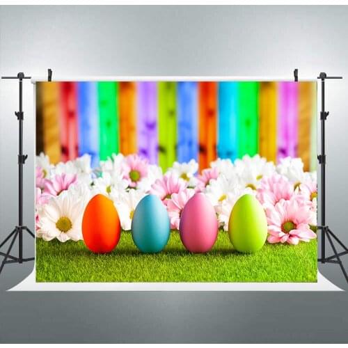 Easter Day Photography Backdrop Wooden flower eggs spring Party Decor Photobooth Background Newborns Baby Child Photo shoot