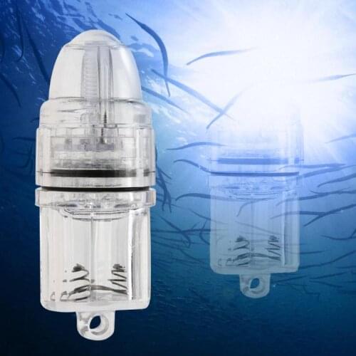 Underwater Fish Attracting Indicator Deep Drop LED Flash Blue Fishing Light Submersible Lure Fishing Light Bait Pesca Iscas