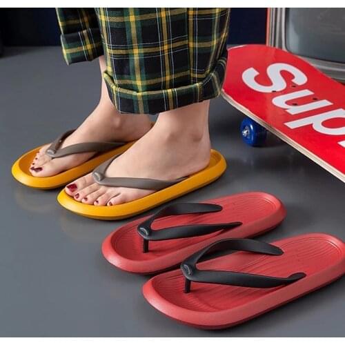 Women Men Flip Flops Summer Casual Slippers Beach Slide Sandals Non-slip Soft Sole Comfortable Boys Ladies Couples Bathe Shoes