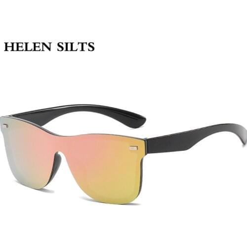 Rimless Goggle Sunglasses Men Women One piece Trend Mirror Sun Glasses Female Shades Frameless Eyeglasses UV400 New Fashion H194