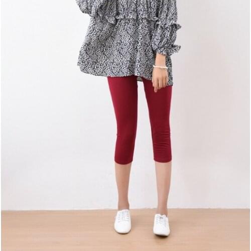 2021 Hot Hot Women Plus Size 2X 3X 4X 3/4 Leggings Capris Cropped Stretch Pants