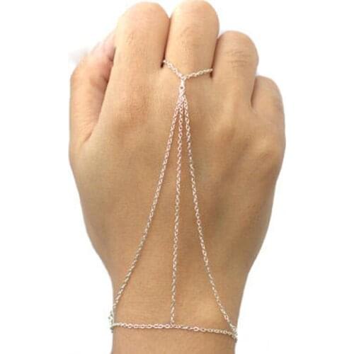 Ladies Girls Chic Lovely Shining handmade multi layer necklace Sweet chain Bracelet Bangle pulseiras femininas bracciali