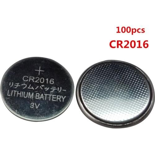100PCS/lot Hot selling CR 2016 3V Lithium Coin Cells Button Battery DL2016 KCR2016 CR2016 LM2016 BR2016 EE6225