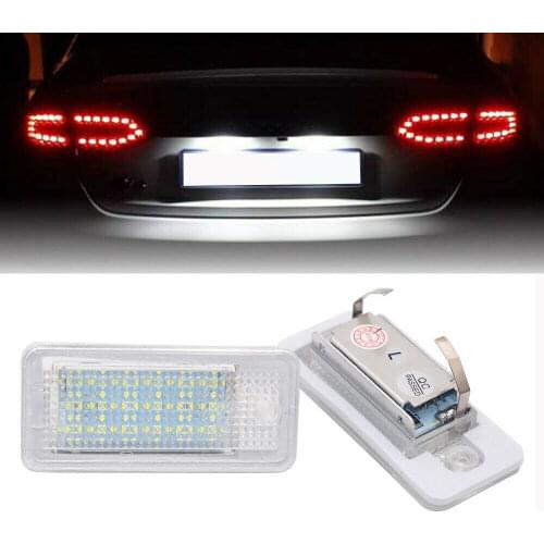For Audi A3 8P A4 A6 A8 Q7 LED License Number Plate Light Lamp Bulb No Error