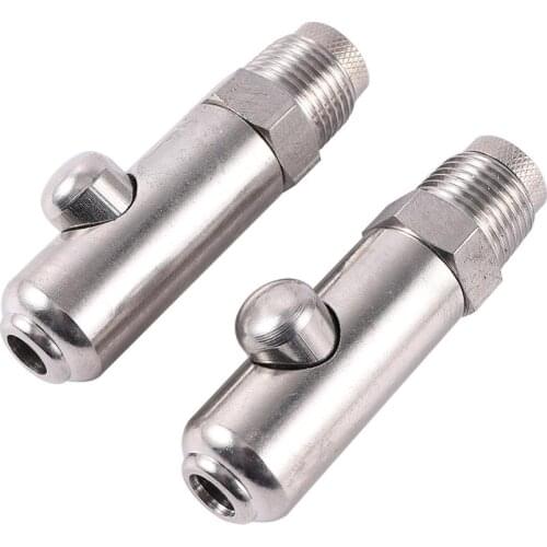 2 Pcs The New Stainless Steel Pig Drinking Water Splash Scratch Spring Drinking Water For Pigs Tools