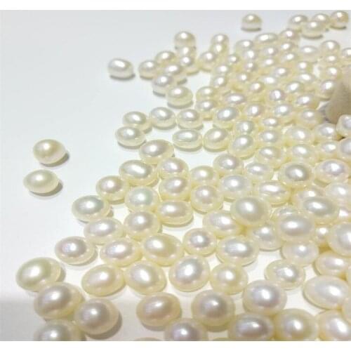 4pcs/6-8mm,Handpicked natural freshwater rice pearl beads,DIY Jewelry accessories for womem Necklace Earrings