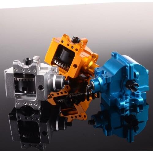 Aluminum Front/Rear Gear Box Complete 06063/06064 Upgrade For RC 1/10 HSP RedCat 1/10 94122/94166/94188