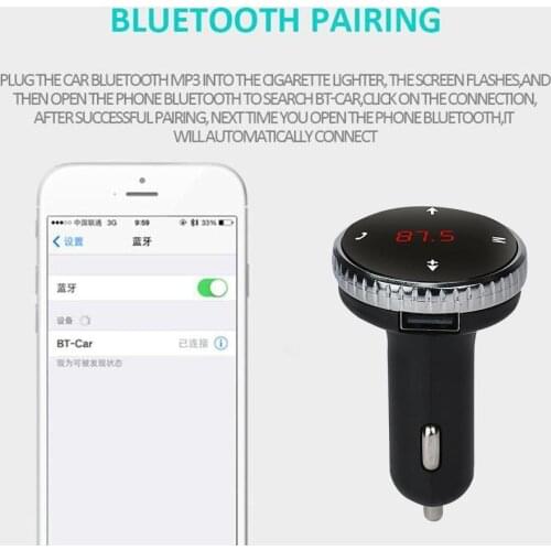 Modulator Car Kit MP3 Player Wireless Bluetooth LCD 87.5-108.0 Bluetooth New With Transmitter Microphone MHZ Car Kit FM C5C4