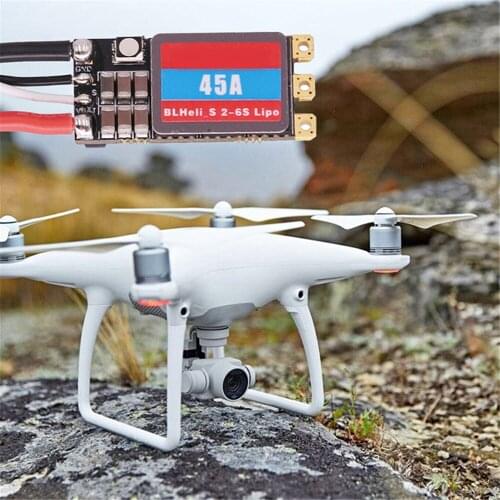 BLHeli_S 35A/45A Brushless ESC With LED Light 2S-6S LIPO for FPV Crossing Drone Accessories