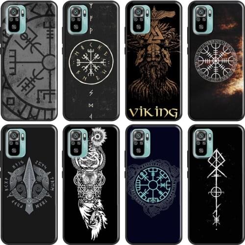 Viking Vegvisir Odin Nordic Case For Xiaomi Redmi Note 10 9 8 Pro 9S 8T Soft Cover For Redmi 9 9A 9C 9T 8A K40 Funda