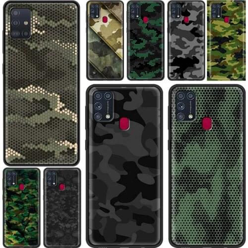Camouflage Pattern Camo Military for Samsung Galaxy M31 M51 M30s M31s M11 M01 M21 F41 M62 M42 M32 M12 F62 F52 F22 F12 A9 A7 Case