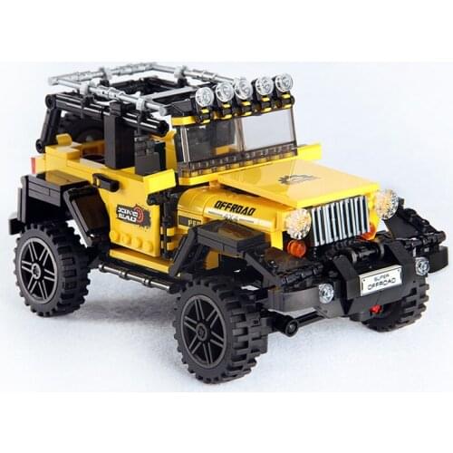 Offroad Adventure Set Building Blocks Car Series Bricks Toys For Kids Educational Kids Gifts Model