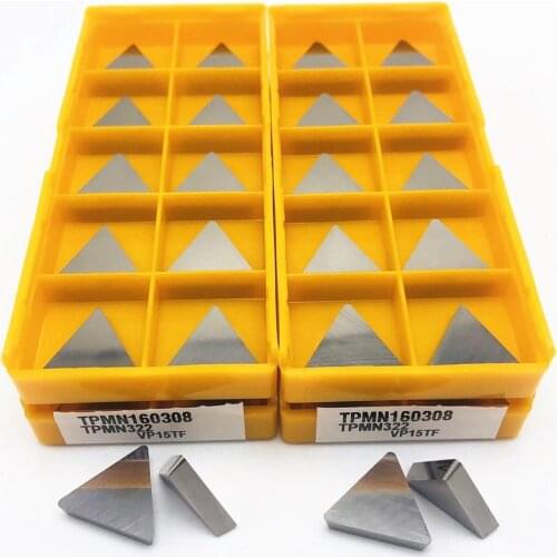 10PCS milling insert TPMN160308 VP15TF TPMN220408 UTi20T carbide tool milling turning tool TPMN stainless steel processing