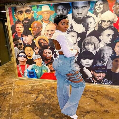 GGLNOO Womens High Jeans