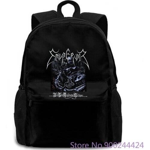 Emperor In The Nightside Eclipse Black Metal ufficiale Uomo maglietta unisex Male Harajuku Fitness women men backpack laptop