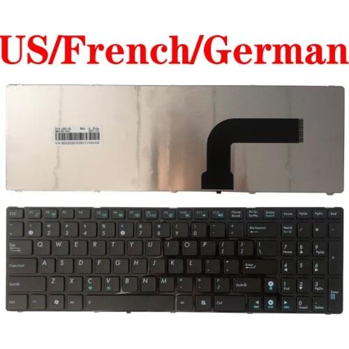 US/FR/French/GR/German Laptop Keyboard for ASUS G72 G72GX A52F A52J X52JV X52JT X52JU K53SV N61JQ K53E N61JV V111462AK1-US