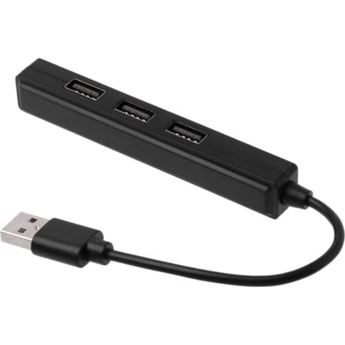 USB 2.0 3 Ports Hub With 3.5mm Sound Card Output for PC Laptop Windows