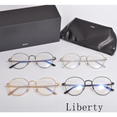 Korean Brand GM Optical Eyeglasses Frame Liberty Round Alloy Myopia Reading Presciption Eyewear Frames Men Women With Case