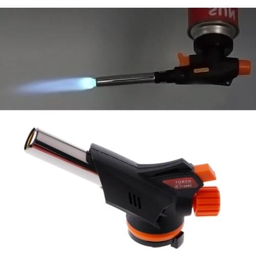 Metal Flame Gun Welding Gas Torch Lighter Heating Ignition Butane Portable Camping Jones-V3